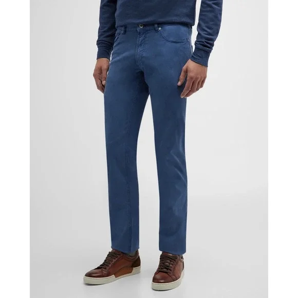 PETER MILLAR Crown Crafted Wayfare Five-Pocket Pant Casual RIVI Blue Sz 44 NWT
